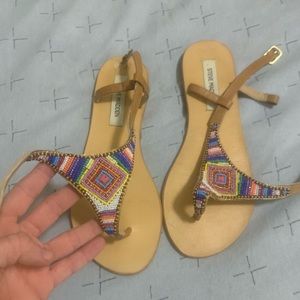 Steve Madden beaded sandals